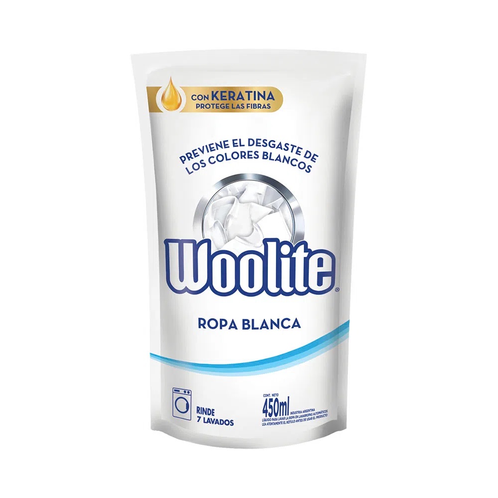Jabon Liquido Para Ropa Blanca Woolite x 450 ml.
