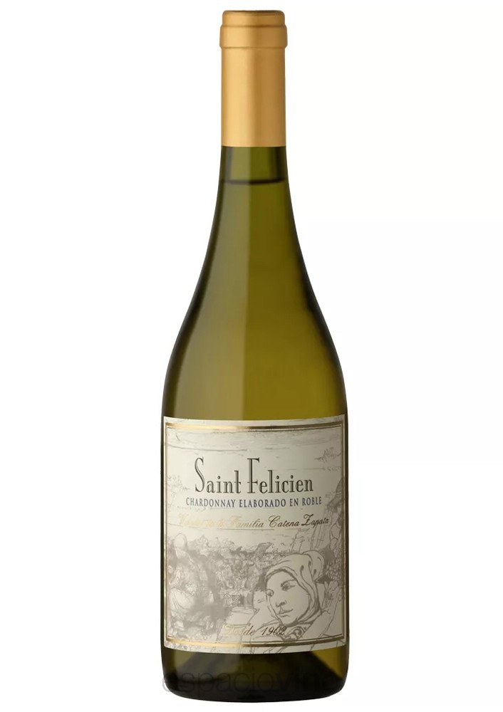 Vino Blanco Saint Felicien Chardonnay Elaborado en Roblex 750 ml.