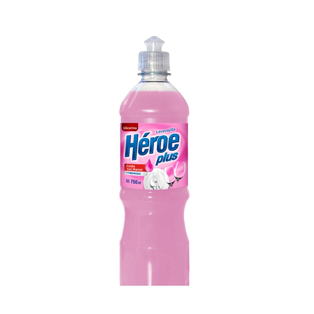 Detergente Cremoso Glicerina Heroe x 750 ml.