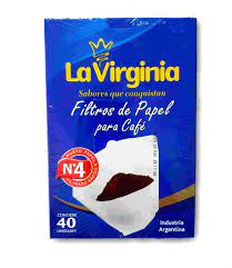 Filtros de Papel Para Café La Virginia x 40u.