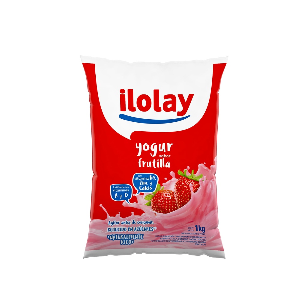 Yogur Bebible Frutilla Ilolay x 1 l.