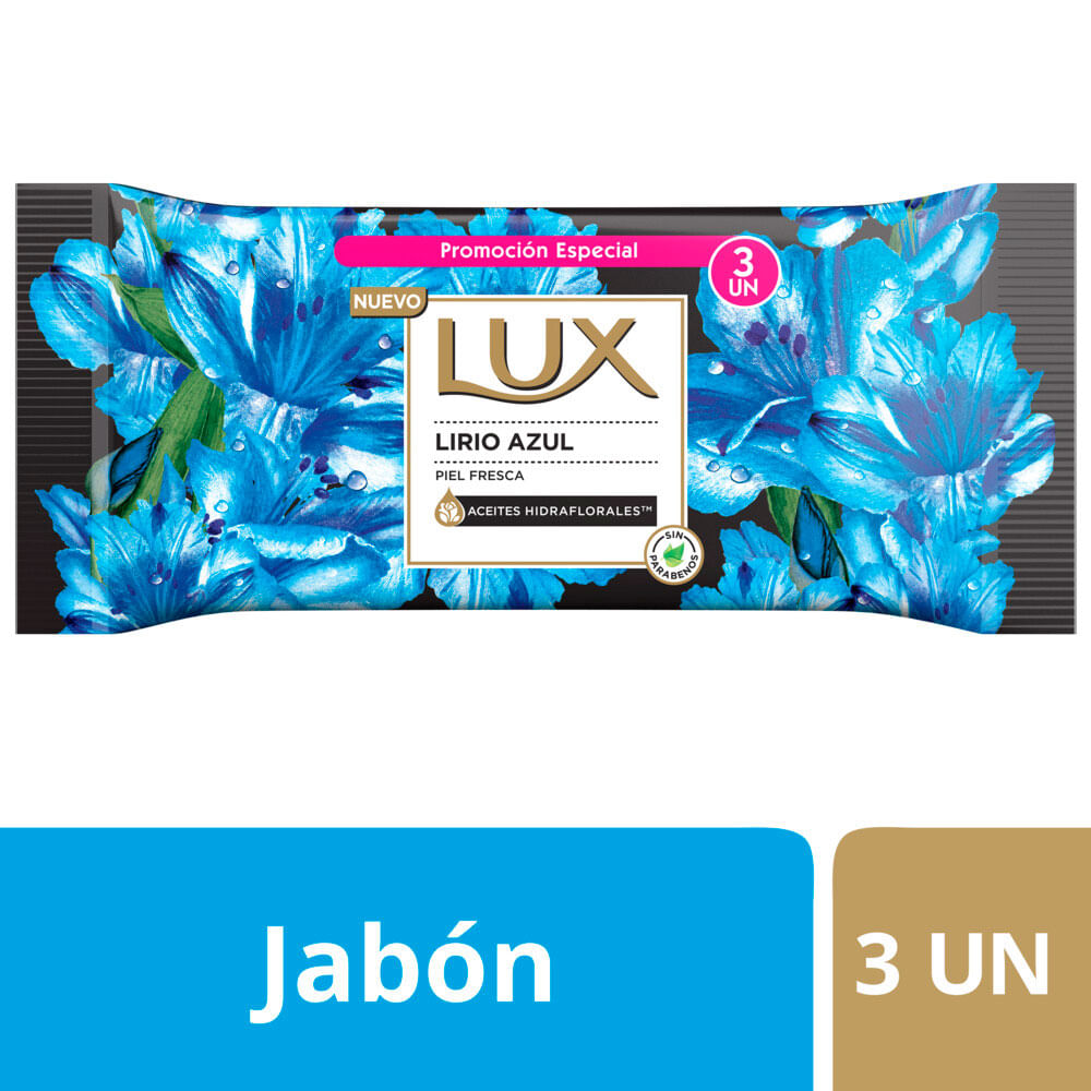 Jabon Lirio Azul Lux  3 x 125 gr.