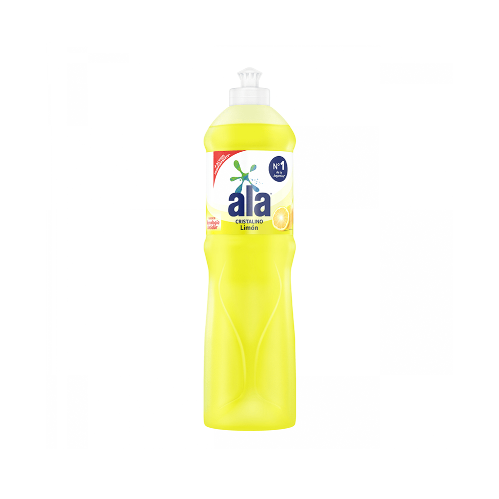 Detergente Ala Cristalino Limón x 750 ml.