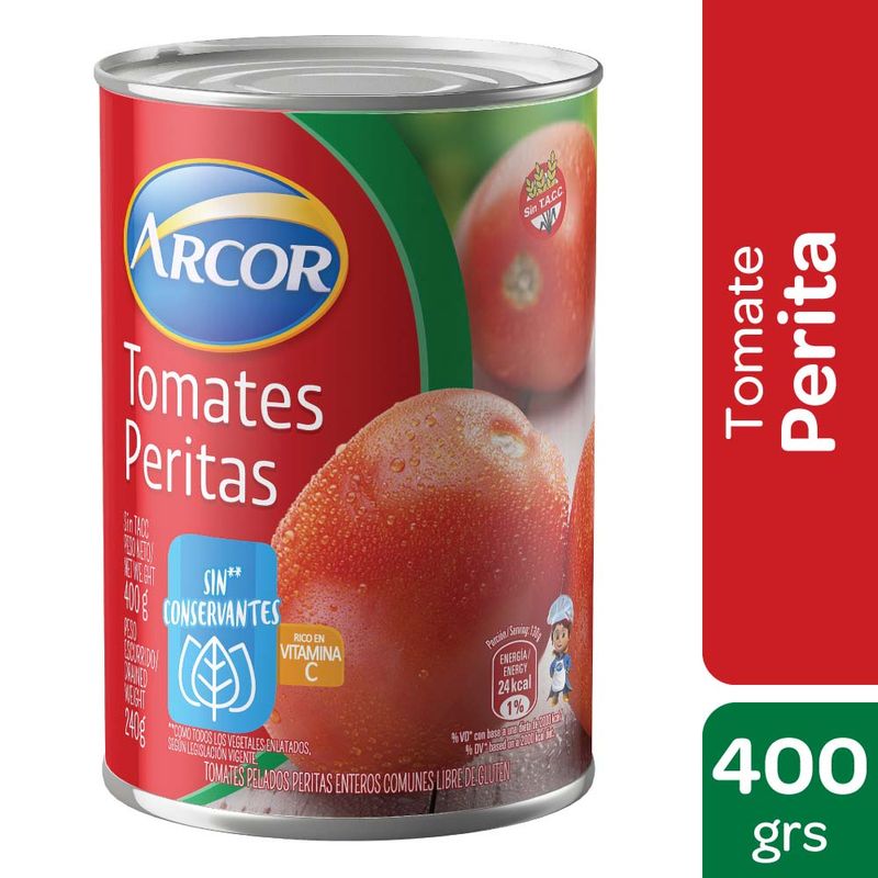 Tomates Peritas Arcor x 400 gr.