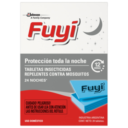 Tabletas Insecticidas Repelente Contra Mosquitos Fuyi x 24u.