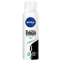 Desodorante Black & White Invisible Fresh Nivea x 150 ml.