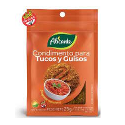 Condimento Para Tucos Y Guisos Alicante x 25 gr.