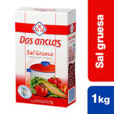 Sal Gruesa Dos Anclas Caja x 1 kg.