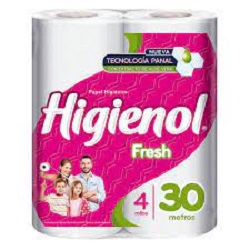 Papel Higienico Higienol Fresh 4 x 30 mt.