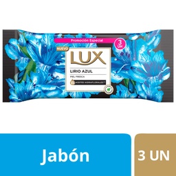 Jabon Lirio Azul Lux  3 x 125 gr.